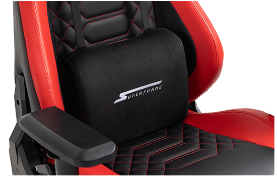  Cadeira Gamer SuperFrame Kong Preto e vermelha